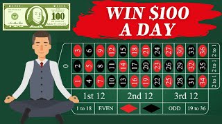 Win 100 a Day With This Disciplined Roulette Strategy [upl. by Agni]