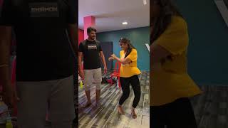 Fun during dance practice🤣 comedy mrmrschinnathirai dance [upl. by Anelec418]