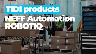 Case study  How TIDI Products revolutionized their processes with 5 Robotiq Palletizing Solutions [upl. by Ahseina565]