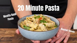 Ricotta Basil Pesto Pasta  20 Minute Pasta Recipe [upl. by Elam]