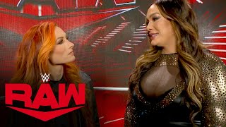 Becky Lynch confronts Nia Jax Raw highlights Dec 4 2023 [upl. by Lazarus]