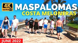 Gran Canaria Maspalomas Meloneras June 2022 🔴 Lopesan Costa Meloneras to Riu Palace Meloneras Hotel [upl. by Naget]