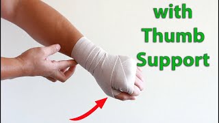 How to Self Wrist Wrap for Wrist Pain [upl. by Margarita]