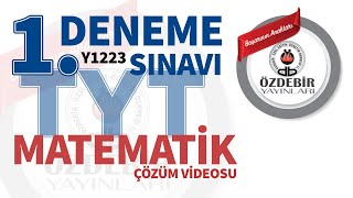 EKİM 2023  TYT 1 DENEME SINAVI MATEMATİK ÇÖZÜM VİDEOLARI [upl. by Alison]