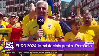 EURO 2024 Imagini senzaționale cu miile de fani români care au ieșit pe străzile din Frankfurt [upl. by Yeuh]