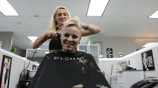 Heidi LV  Pt 1 Lob to Short Blonde Pixie Free Video [upl. by Eblehs]