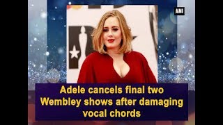 Adele cancels final two Wembley shows after damaging vocal chords  Hollywood News [upl. by Allegna85]