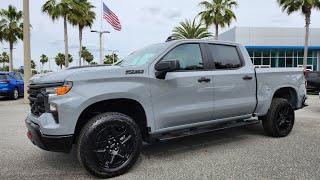 2024 Chevrolet Silverado Trail Boss Custom quotSlate Gray Metallicquot en Español [upl. by Notnil]