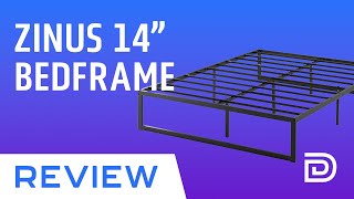 Zinus Abel 14 Inch Metal Platform Bed Frame Assembly amp Review [upl. by Niemad]