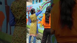 Madhubani painting Vlog vlog [upl. by Hurlbut9]