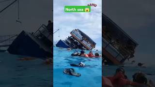 Ship sinking normally in the north sea ⛵😱🥺💯 shorts viral like sad [upl. by Calabrese]