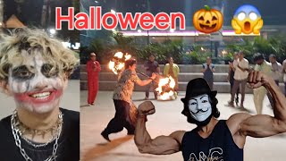 Halloween 2024 Light and Fire Show  4K 🎃 Awesome Halloween Celebration 2024 Play Zone  Bengaluru [upl. by Krucik]