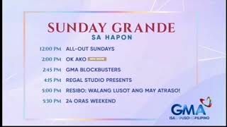 GMA Schedule Sunday Grande sa Hapon September 8 2024 [upl. by Seppala740]