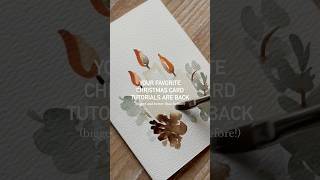 🕯️A BRAND NEW watercolor Christmas card series coming this November watercolorpainting tutorials [upl. by Digdirb]