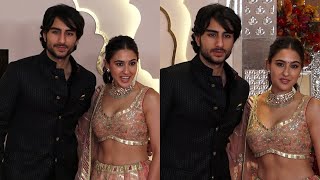 Sara Ali Khan amp Ibrahim Ali Khan at The Lagna Vidhi Of Anant Ambani amp Radhika Merchant  Gultecom [upl. by Ehcropal5]