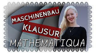 Maschinenbau Klausur Höhere Mathematik 1 [upl. by Rika223]