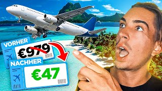 Wie du günstig Flüge buchst  3 GEHEIME Travel Hacks die dir keiner verrät [upl. by Eisle957]