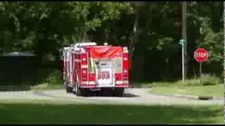 Montville NJ Engine 353 Responding 82313 [upl. by Kitarp]