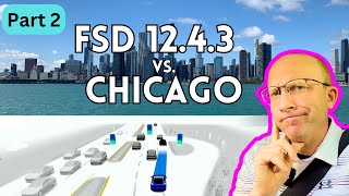 Part 2  FSD 1243 Ultra Stress Test in Chicago Downtown [upl. by Cort951]