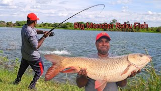 Catching Big Fishes in River  ABS Fishing Videos in hindi  Rohu Fishing Techniques [upl. by Kola]