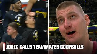 Theyre just goofballs  Nikola Jokic on teammates reaction to his 40th PT in Game 5  NBA on ESPN [upl. by Yllod482]