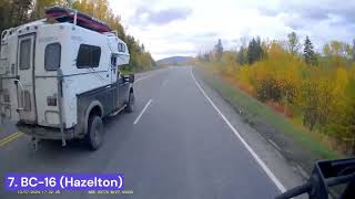 Dashcam captures in British Columbia Fall 2024 [upl. by Anirehtac]