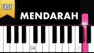 Mendarah  Nadin Amizah  Easy Tutorial Piano [upl. by Wendie]