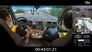 Driving an Autonomous Truck Through a Storm  TuSimple [upl. by Cyrill201]