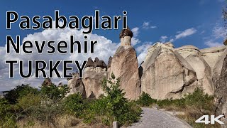 Walking Tour in Cappadocia Pasabaglari   NEVSEHIR  CAPPADOCIA  TURKEY  4K [upl. by Beckerman]