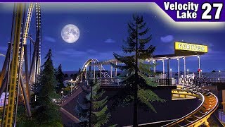 Velocity Lake ep 27  Lights Stations and Supports  Planet Coaster [upl. by Yrellav64]