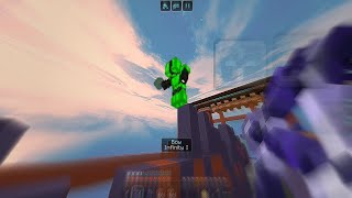 1v1 The Bridge gameplaythehive minecraft mcpe [upl. by Terrene]