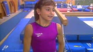 Dominique Moceanu  Vignette  1995 US Gymnastics Championships  Women  AllAround [upl. by Yancy]