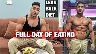 Full Day Of Eating For Lean BulkMuscle Gain  Indian Bodybuilding [upl. by Kisung]