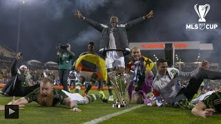 The Portland Timbers celebrate winning the 2015 MLS Cup in Columbus [upl. by Neirod]