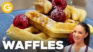 El SECRETO para hacer WAFFLES al estilo belga 🧇 de Paulina Abascal  El Gourmet [upl. by Aitnahc]