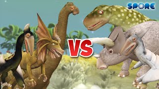 Dino Face Off S5  SPORE [upl. by Dimmick238]