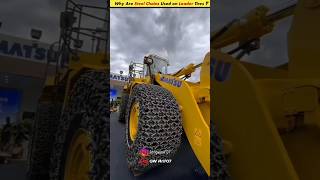 Why is iron chain installed in loader tires  ytshorts knowledge viral facts loader [upl. by Rabkin362]