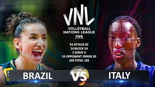 Brazil vs Italy  Womens VNL 2024 [upl. by Katee]