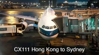 TRIP REPORT Cathay Pacific CX111 A330343 Hong Kong to Sydney [upl. by Carrissa]