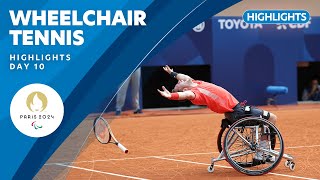 🎾 Wheelchair Tennis Highlights  Day 10  Paris 2024 Paralympic Games [upl. by Wye]