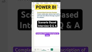 Power BI Interview Questions and Answers Scenario Based Interview Questions powerbi [upl. by Trixi33]