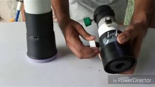 homemade 70mm refractor telescope [upl. by Ahsinyd]