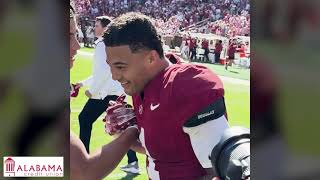 Alabama DB Domani Jacksons gamewinning interception vs South Carolina [upl. by Assirral765]