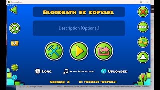 Geometry Dash  Bloodbath EZ copyable [upl. by Rastus523]