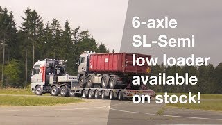 Broshuis stock trailer 6axle SLSemi low loader [upl. by Otsedom]