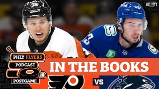 Morgan Frost wins it in shootout as Flyers defeat Canucks 32 in season opener  PHLY Flyers [upl. by Munniks]