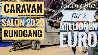 Düsseldorf  Caravan Salon 2023  2 Mio Euro amp mehr  LuxusReisemobile [upl. by Xyla]