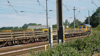 66784 at York Sidings Hotel  6G80 Colton North Junction to Tyne SS 160624 [upl. by Chrystal]