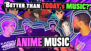 NonAnime Fan Musicians REACT to 80s90s00s ANIME OPENINGS AND ENDINGS [upl. by Tekcirc]