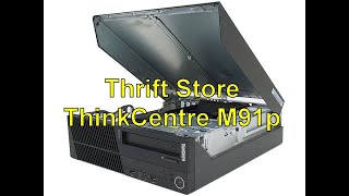 Thrift Store Lenovo ThinkCentre M91p SFF PC [upl. by Chadabe660]